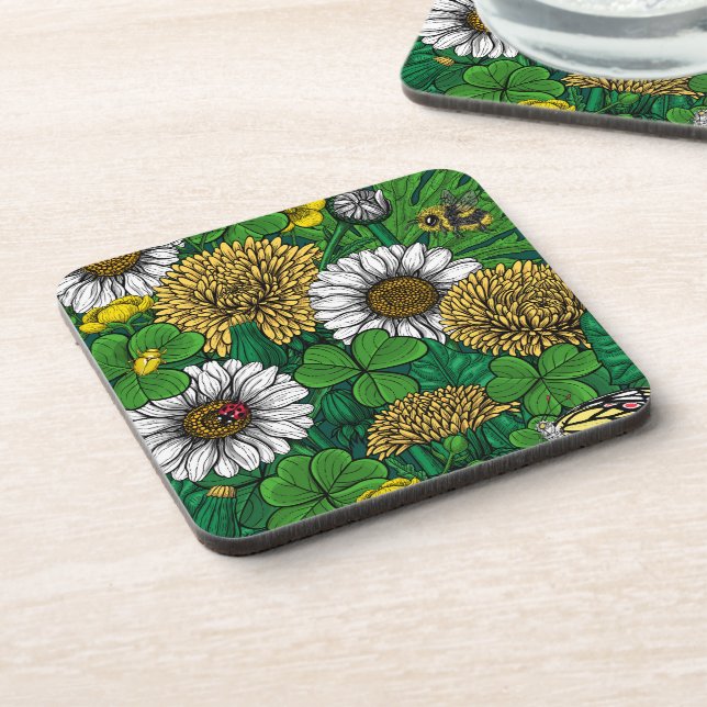 Spring green coaster (Left Side)