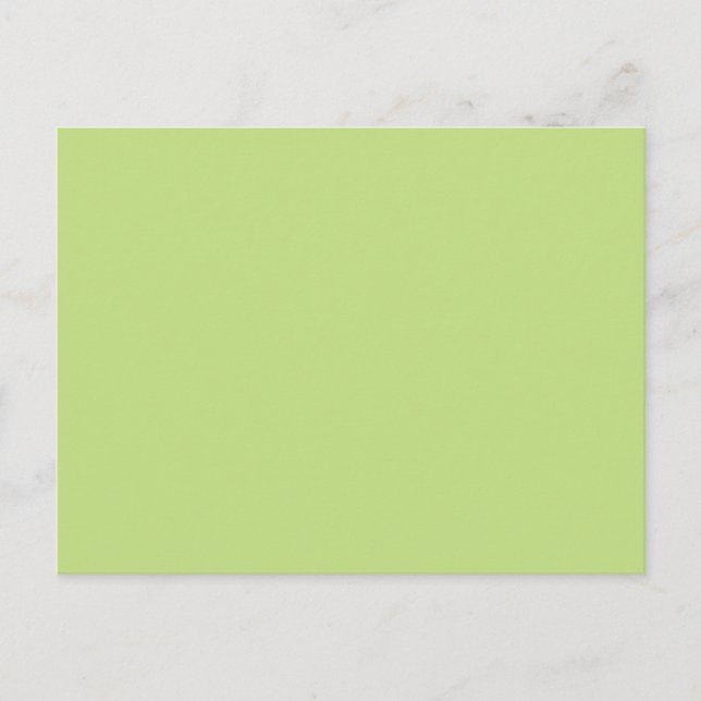 Spring Green Colour Ready to Customise Postcard (Front)