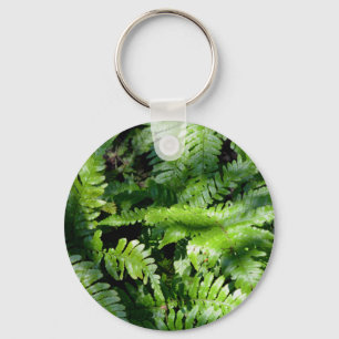 Spring Green Ferns boho botanical  Key Ring