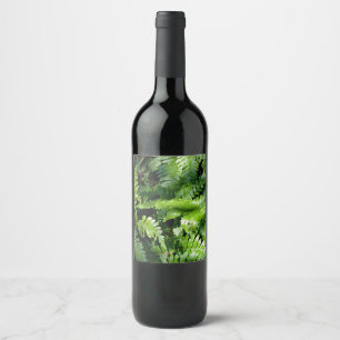 Spring Green Ferns Wine Label