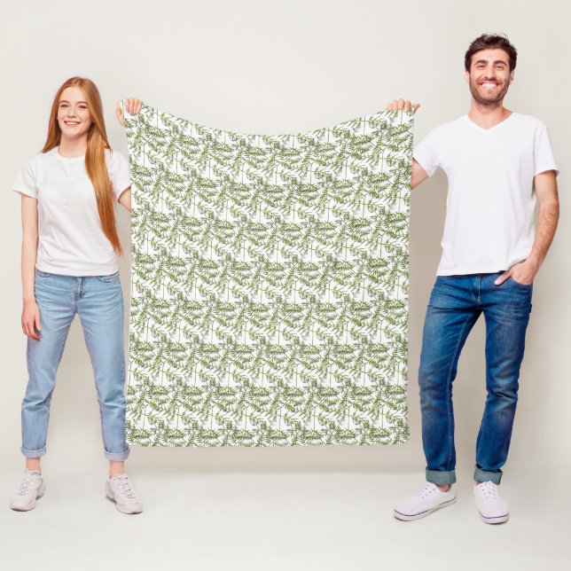 spring green  fleece blanket (In Situ)
