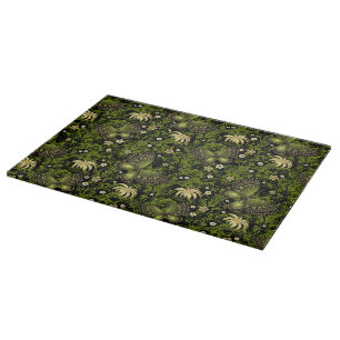 Spring Green-gold Pattern Cutting Board