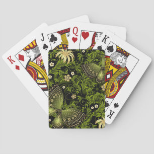 Spring Green-gold Pattern Playing Cards