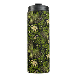 Spring Green-gold Pattern Thermal Tumbler