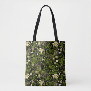 Spring Green-gold Pattern Tote Bag