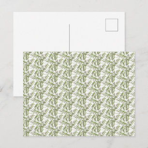 spring green holiday postcard