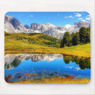 Spring Green Mountain Photo Lake Spring Mountain Mouse Pad
