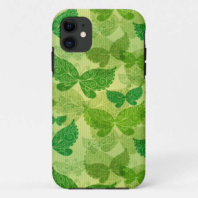 Spring Green Pattern Case-Mate iPhone Case (Back)