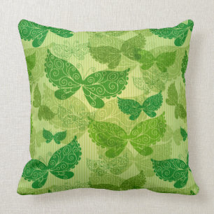 Spring Green Pattern Cushion
