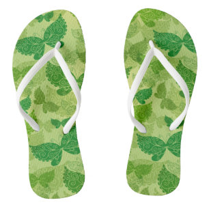Spring Green Pattern Jandals