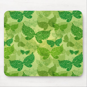 Spring Green Pattern Mouse Pad
