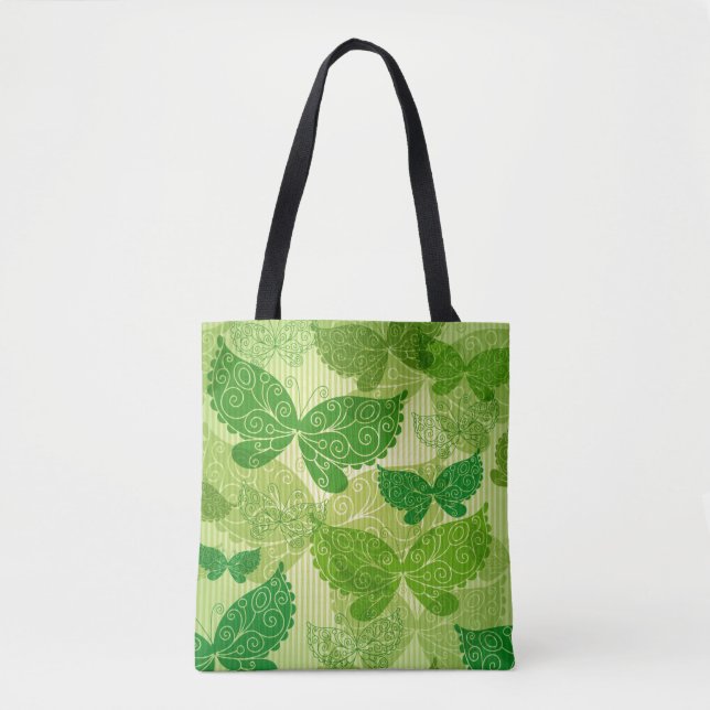 Spring Green Pattern Tote Bag (Front)
