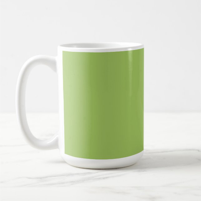 Spring Green, Plain Light Green, Solid Light Green Coffee Mug (Left)