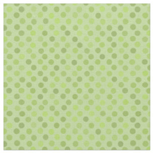 spring green polka dots fabric