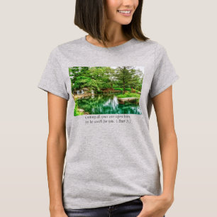 Spring Green Reflections Bible Verse T-Shirt