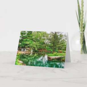 Spring Green Reflections Card
