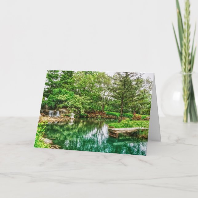 Spring Green Reflections Card (Front)