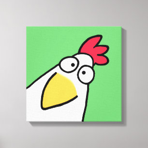 Spring Green SERIOUS CHICKEN by Sandra Boynton Canvas Print