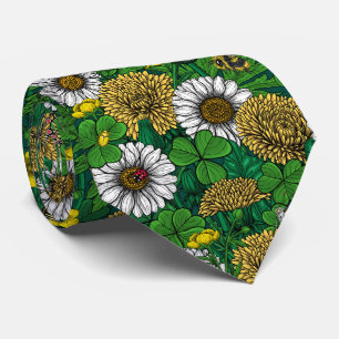 Spring green tie