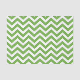 Spring Green & White Chevron Wedding Birthday Tissue Paper
