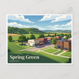 Spring Green Wisconsin Postcard