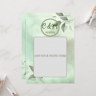 SPRING GREENERY WEDDING INVITATION IN VIETNAMESE