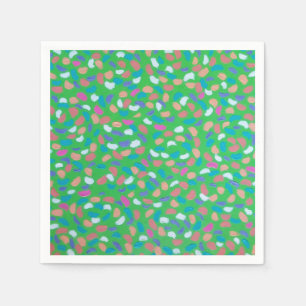 Spring Greens Painterly Art Napkin