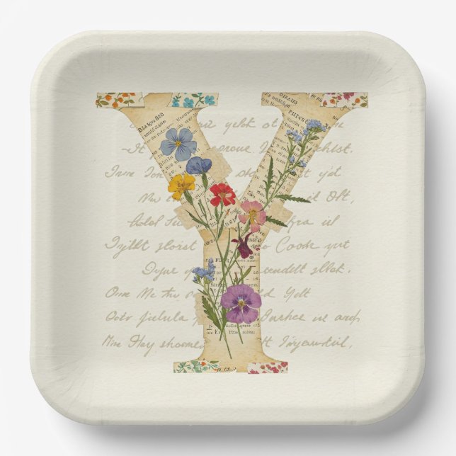 Spring Greeting, by Natasha Us   Paper Plate (Front)