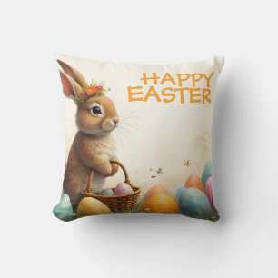 Spring Greetings from the Easter Bunny Cushion