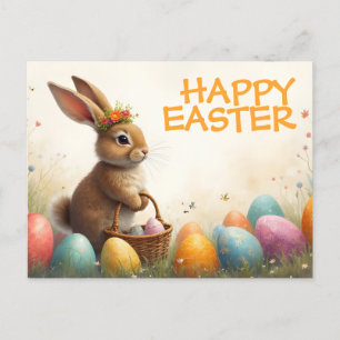 Spring Greetings from the Easter Bunny Holiday Postcard