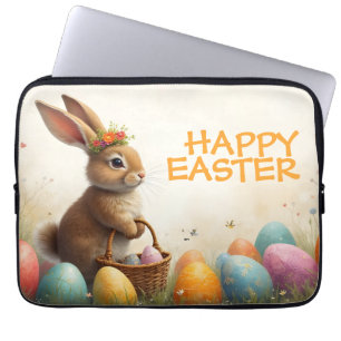 Spring Greetings from the Easter Bunny Laptop Sleeve