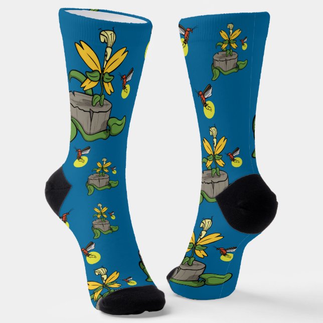 Spring Greets Summer Socks (Angled)