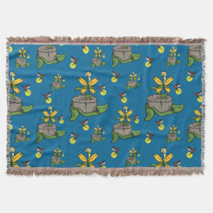 Spring Greets Summer Throw Blanket