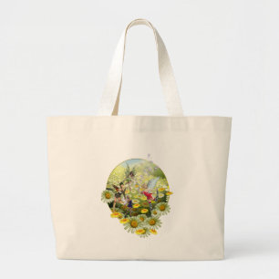Spring has arrived large tote bag