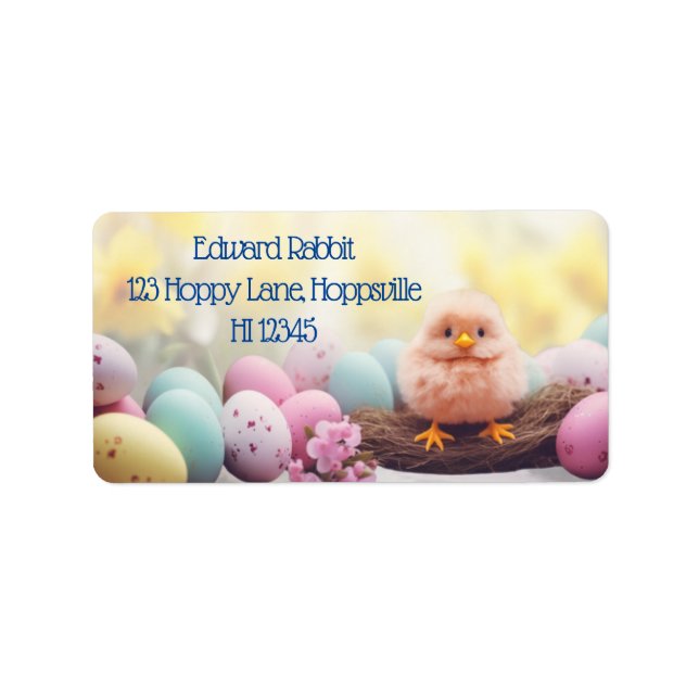 Spring Has Sprung Labels: Personalise Easter  Label (Front)