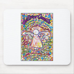 Spring Hearts Angel Mouse Pad