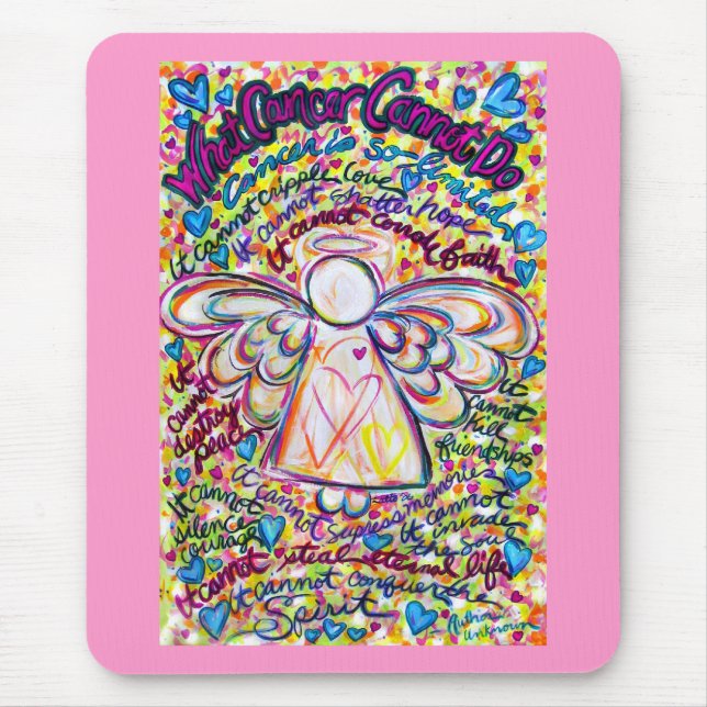Spring Hearts Angel Mousepad (Front)