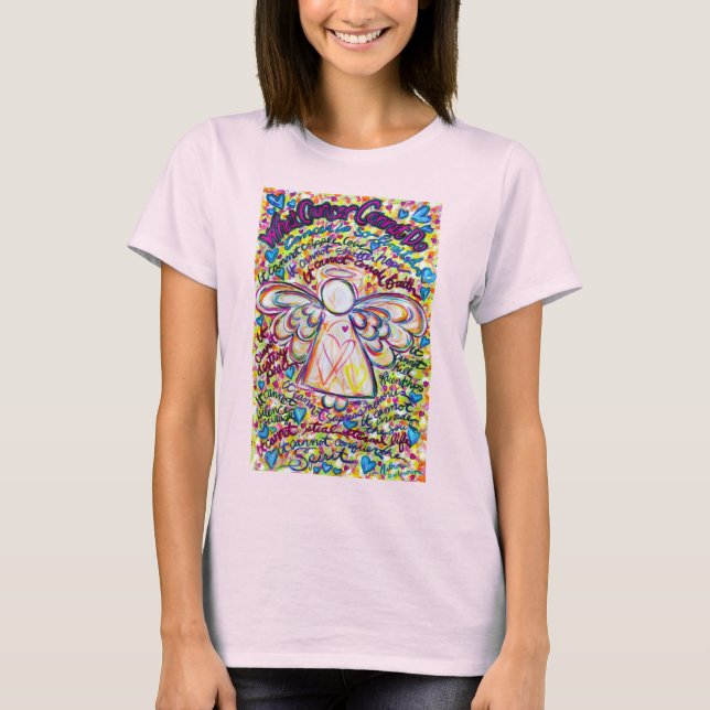 Spring Hearts Cancer Cannot Do Angel T-shirt (Front)