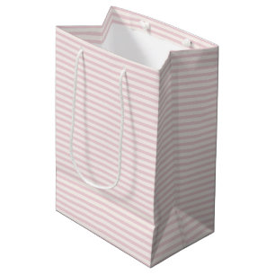 Spring Heritage Stripes Soft Blush ll Medium Gift Bag