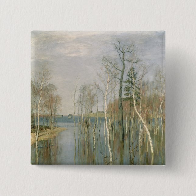 Spring, High Water, 1897 15 Cm Square Badge (Front)
