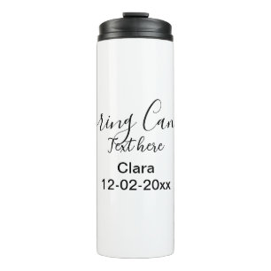Spring holiday camping custom add name date thermal tumbler