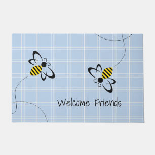 Spring Home Decor with Bees Doormat