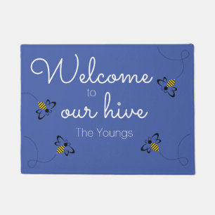 Spring Home Decor with Honey Bees Doormat