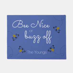 Spring Home Decor with Honey Bees Doormat