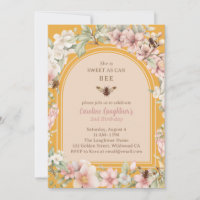 Spring Honey Bee Wildflower Second Birthday