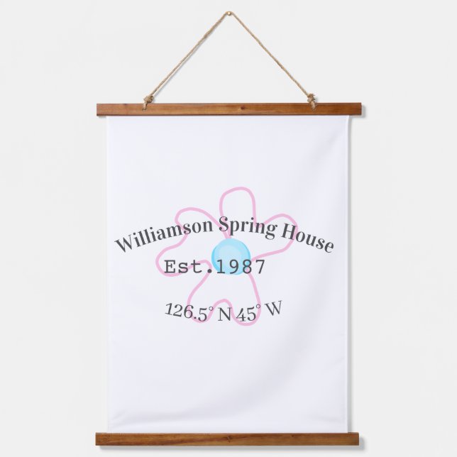 Spring house coordinates latitude longitude name d hanging tapestry (Front)