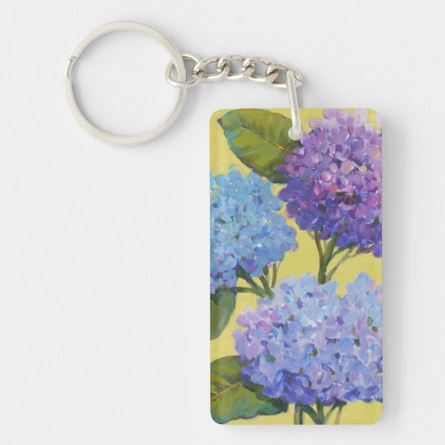 Spring Hydrangeas I Key Ring (Front)
