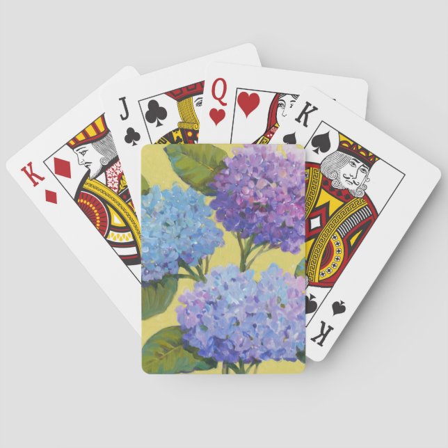Spring Hydrangeas I Playing Cards (Back)