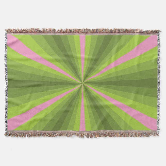Spring Illusion Throw Blanket (Front)