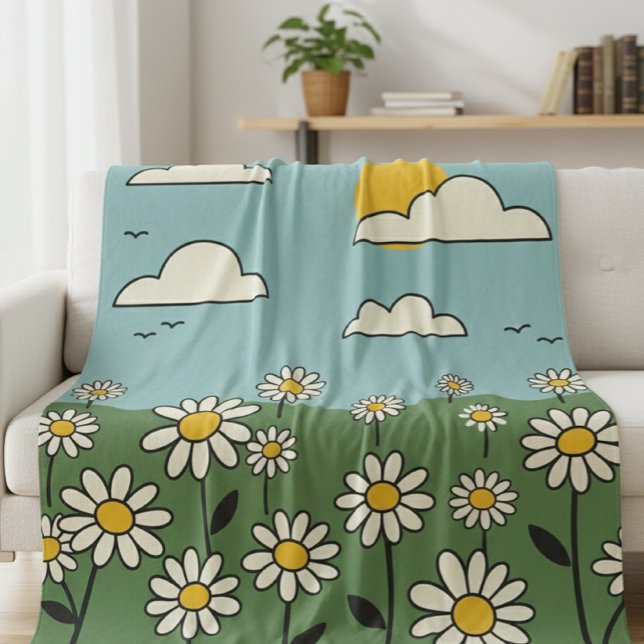 Spring in Bloom - Cozy Blanket with Daisies  (Creator Uploaded)